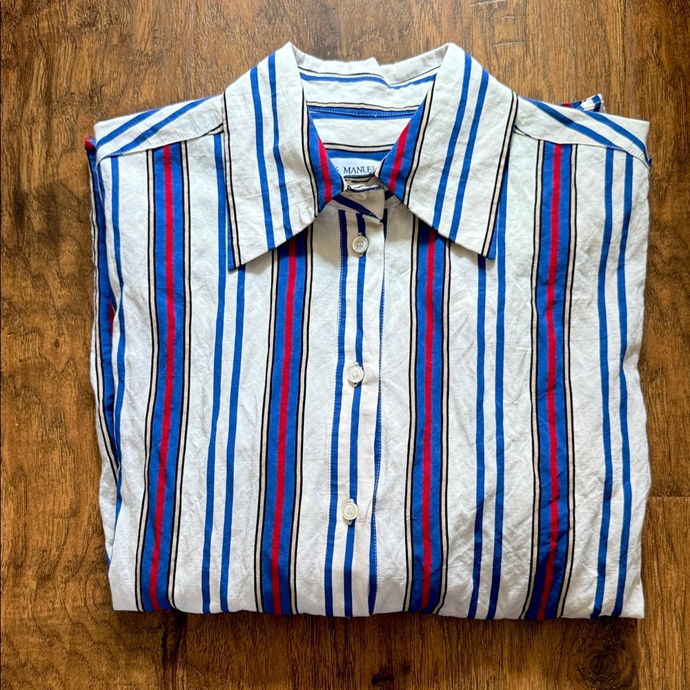 Manuel Ritz oversized striped boyfriend top